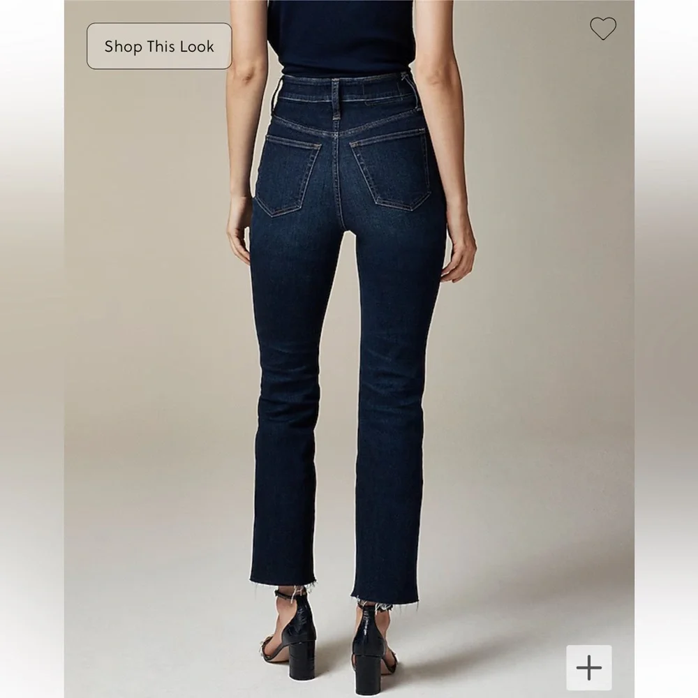 NWOT J.CREW Curvy cropped‎ kickout jean in 2003 super-stretch